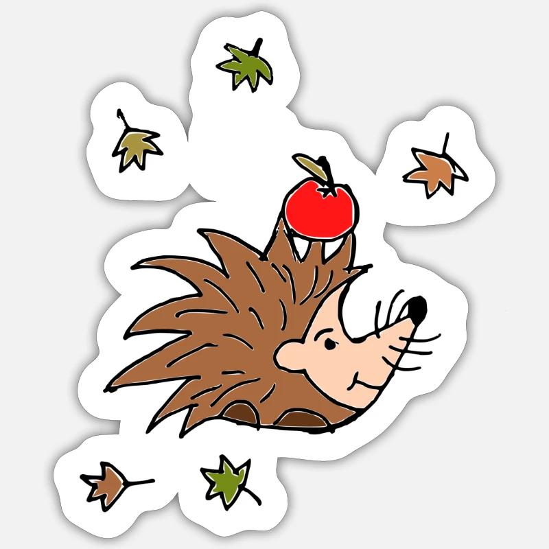 Igel Sticker Größe S (10 x 10 cm)