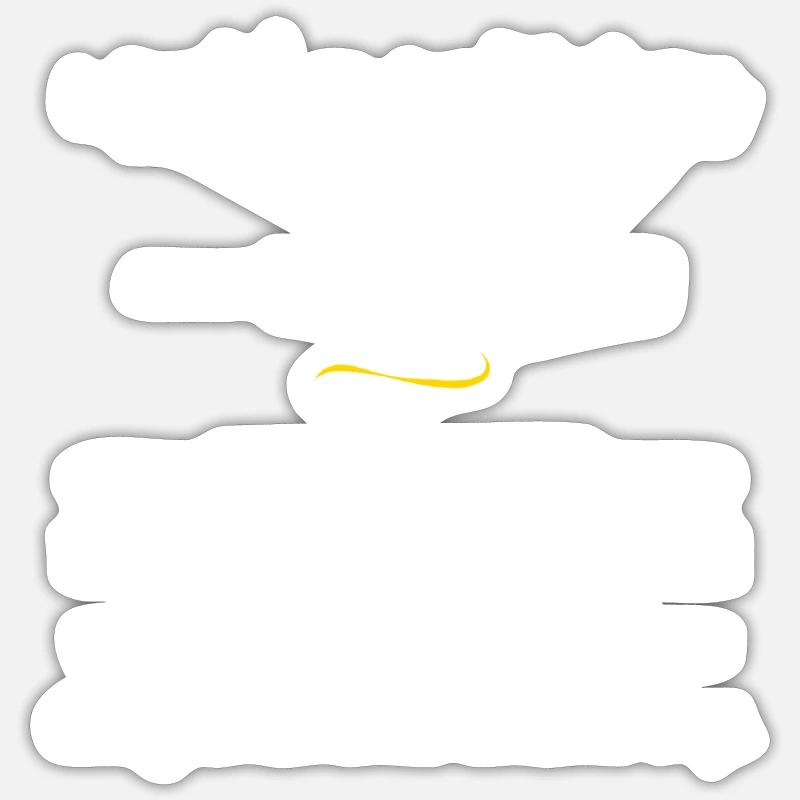 Mathematician (mathematician) Convoluted Edition - Sticker size S (10 x 10 cm) - white matte