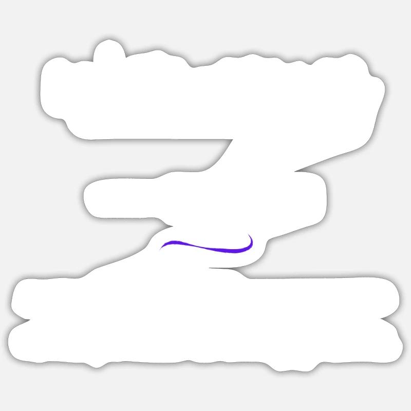 Nirvana Convoluted Edition Noir Sticker taille S (10 x 10 cm)