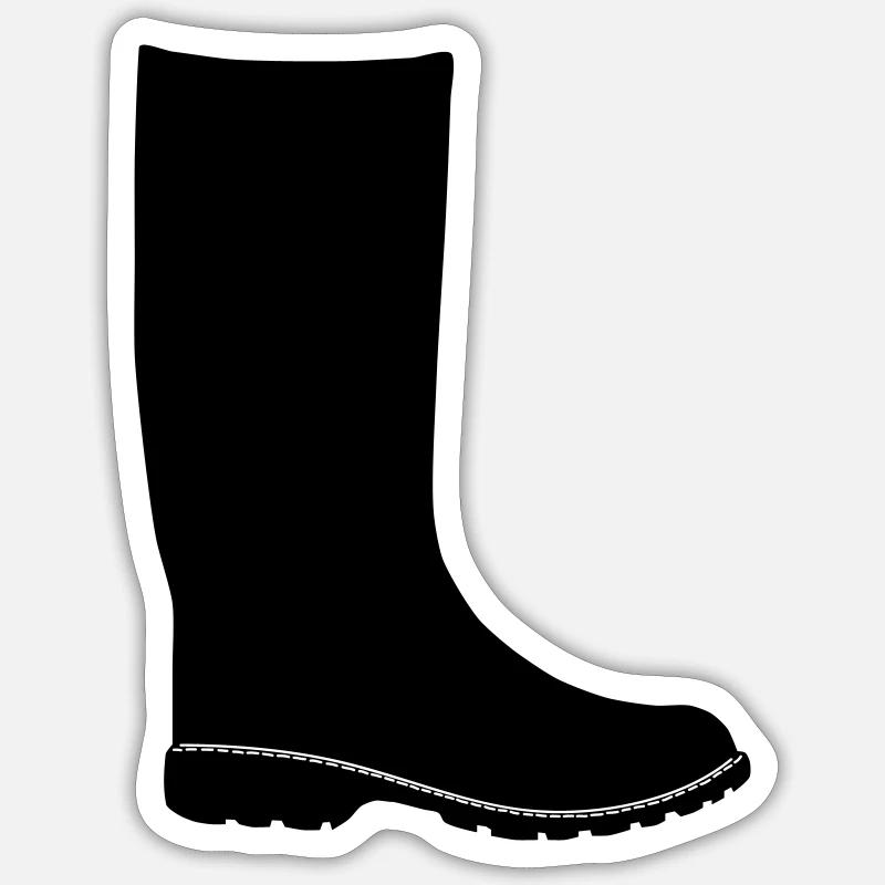 bottes en caoutchouc Sticker taille S (10 x 10 cm)