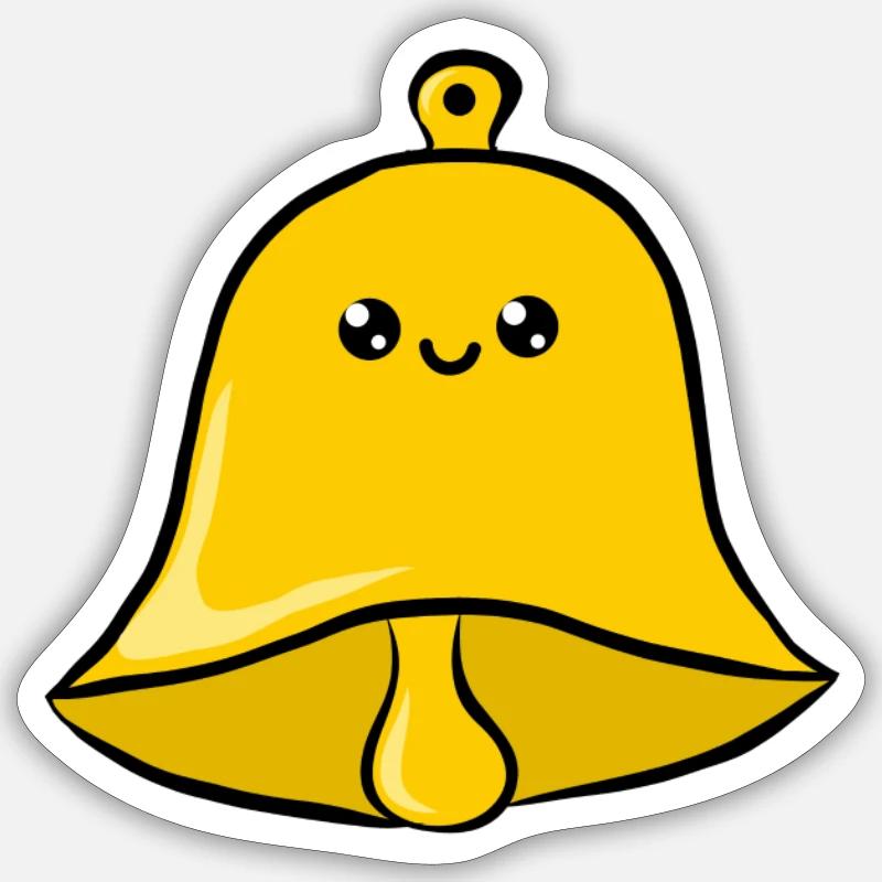 Bell jar - Sticker size S (10 x 10 cm) - white matte