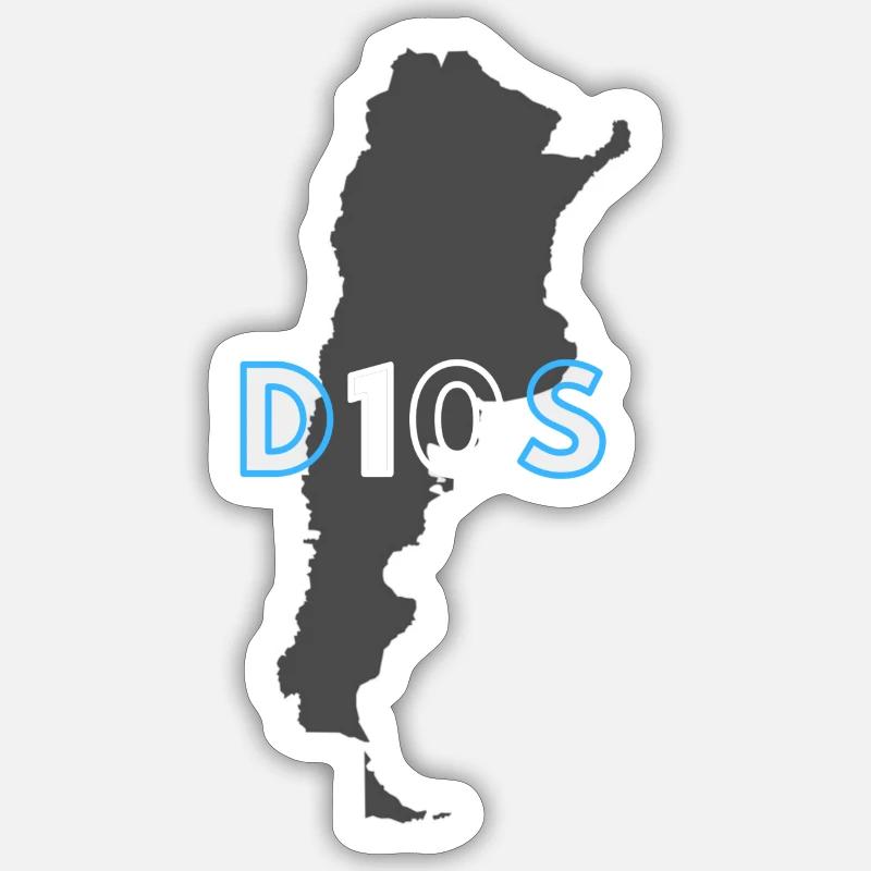 D10S - Sticker taille S (10 x 10 cm) - blanc mat