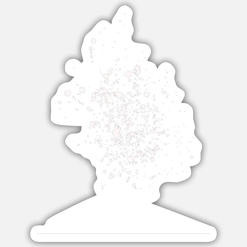 Spritzer Klecks Geschenkidee Farbe Muster Tupfer Sticker Größe S (10 x 10 cm)