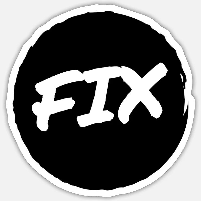 Fix - 100 % sécurisé, fix hoit Oida ;-) Sticker taille S (10 x 10 cm)