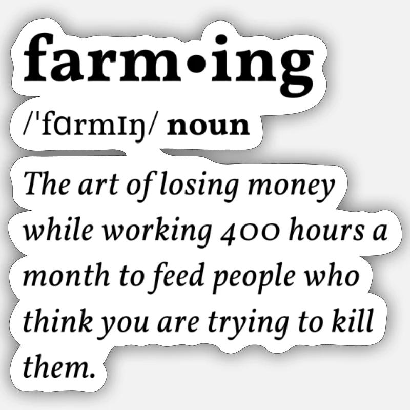 Farming Clean Edition Sticker size S (10 x 10 cm)