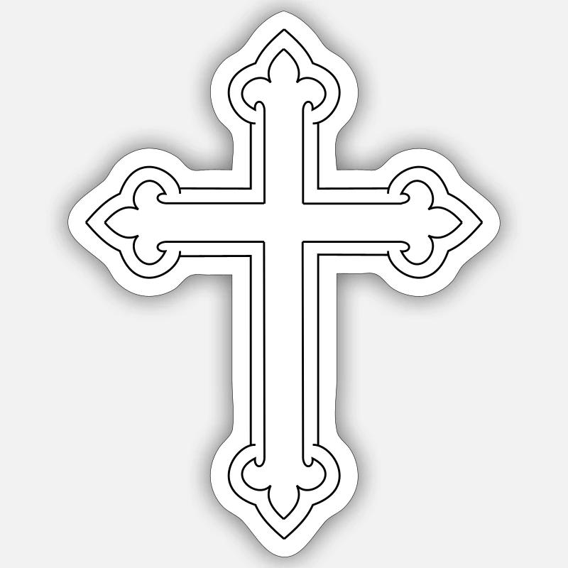 traverser - Sticker taille S (10 x 10 cm) - blanc mat
