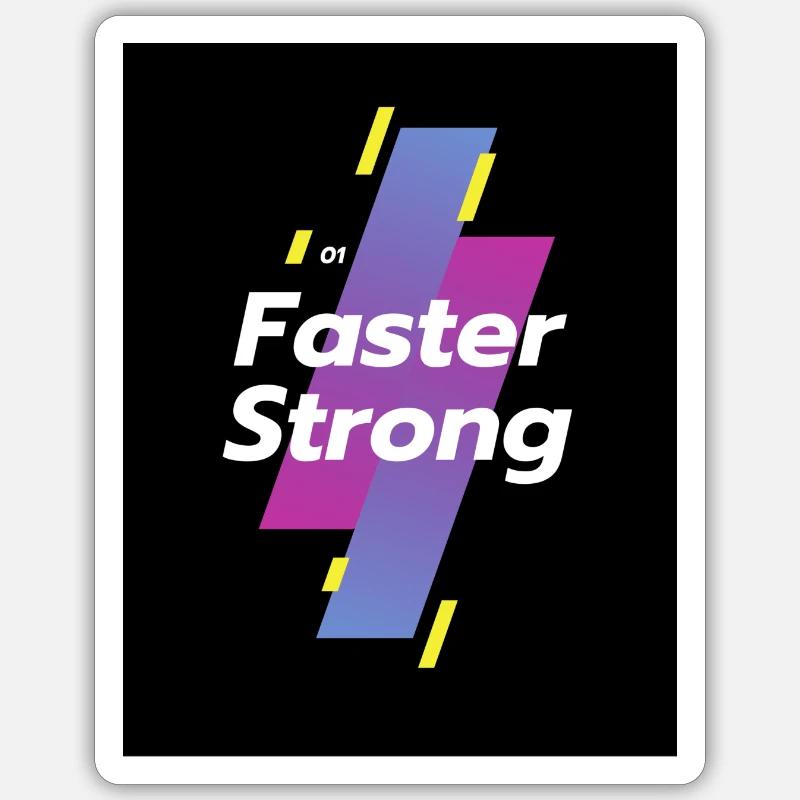 Speed is nothing without strength Sticker size S (10 x 10 cm)