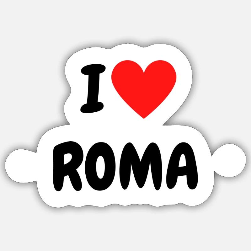 ROME - Sticker size S (10 x 10 cm) - white matte