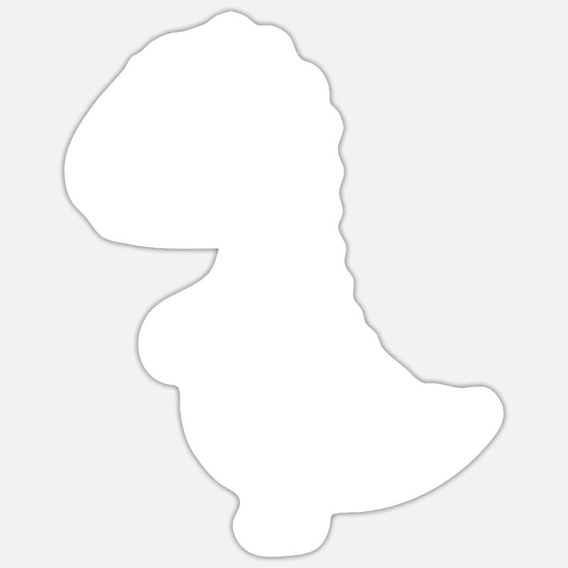 Dinosaur Dino - Sticker size S (10 x 10 cm) - white matte