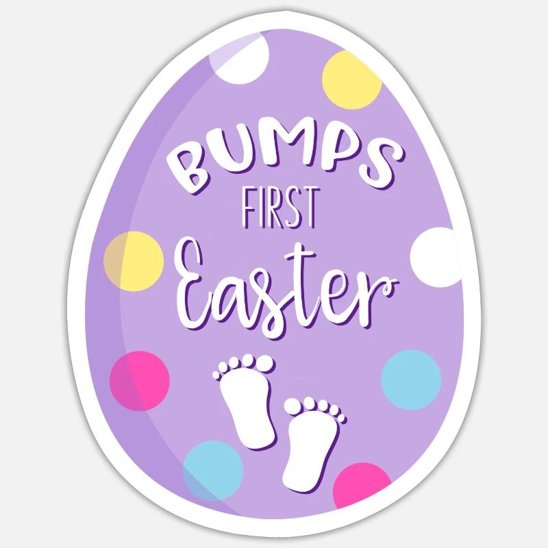 Bumps first Easter Pregnancy Easter Sticker size S (10 x 10 cm)
