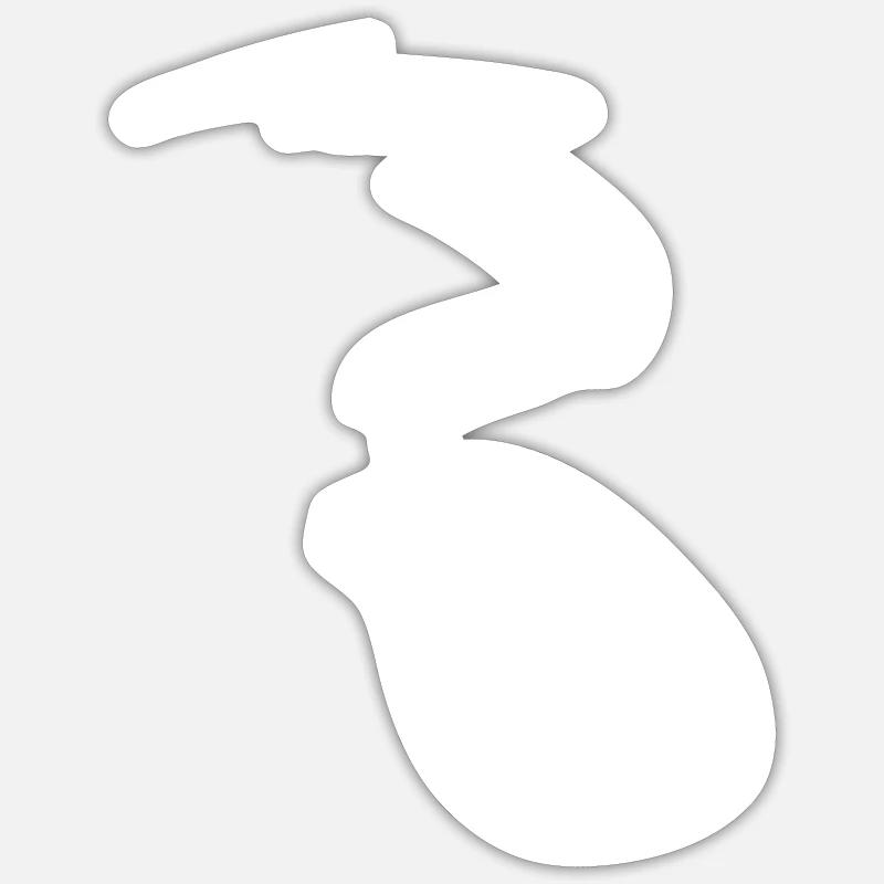Computer Mouse Design - Sticker size S (10 x 10 cm) - white matte