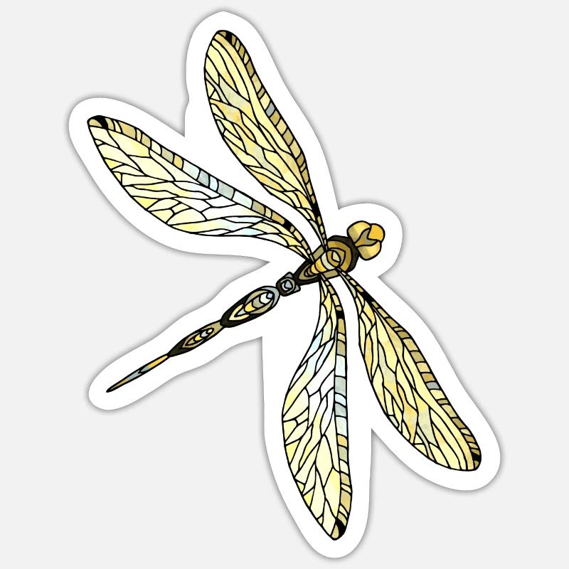Libellule Sticker taille S (10 x 10 cm)