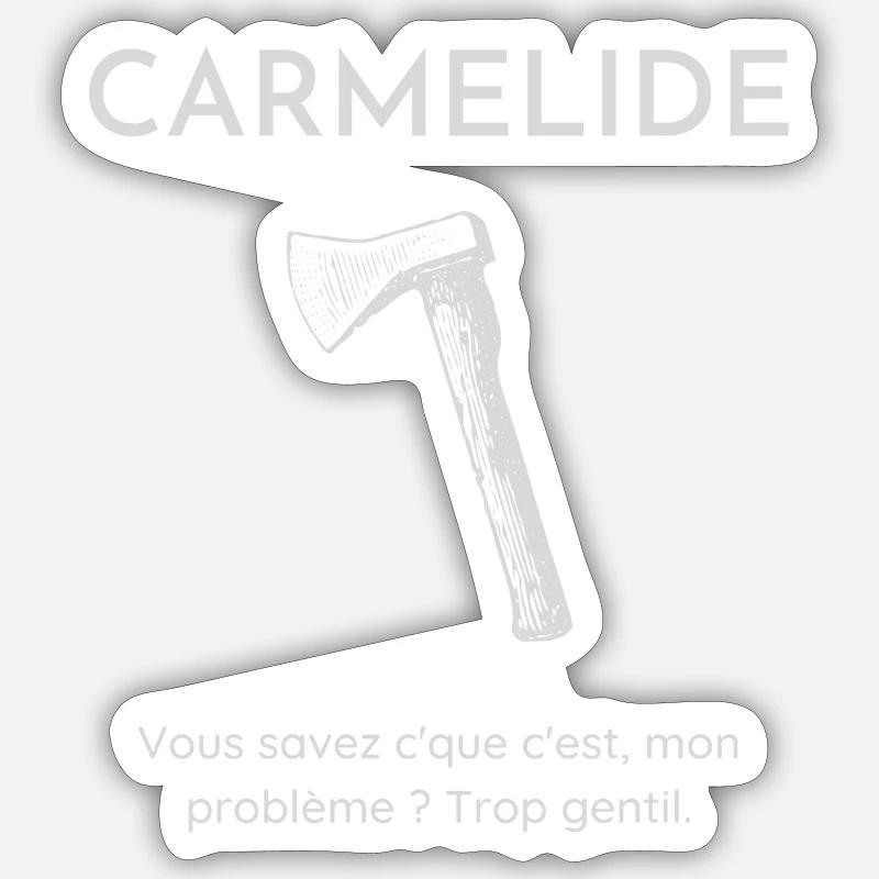 CARMELIDE - Sticker size S (10 x 10 cm) - white matte