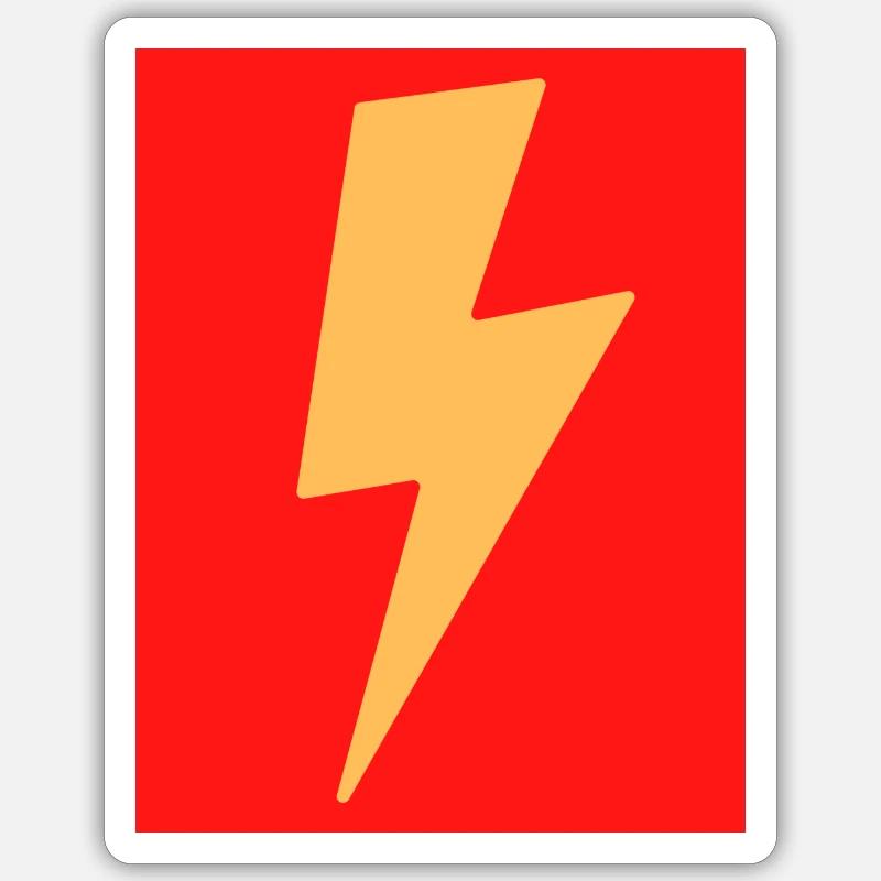 Lightning Sticker size S (10 x 10 cm)