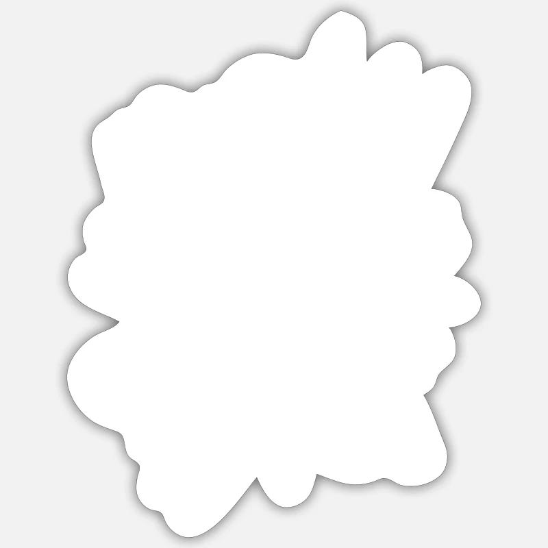 Scribble Fleck Gekritzel Sticker Größe S (10 x 10 cm)