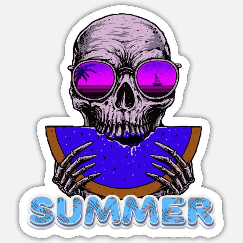 vacay-Modus Sticker Größe S (10 x 10 cm)