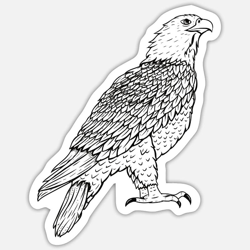 eagle Sticker size S (10 x 10 cm)