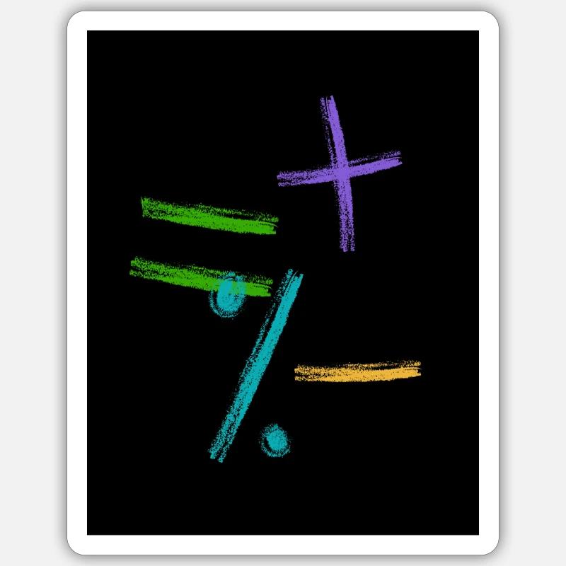 Mathematik - Sticker Größe S (10 x 10 cm) - Mattweiß
