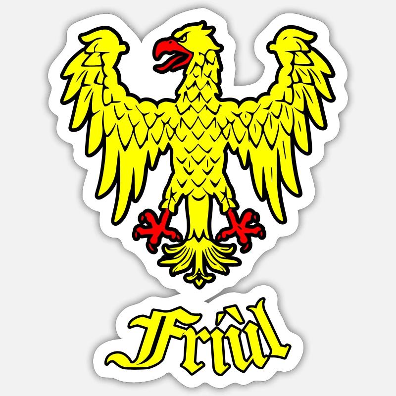 Friuli historical eagle Sticker size S (10 x 10 cm)