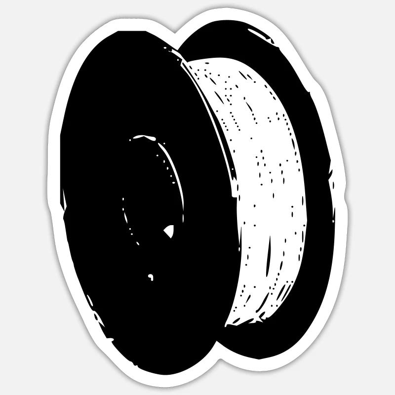 Filament Spule Sticker Größe S (10 x 10 cm)