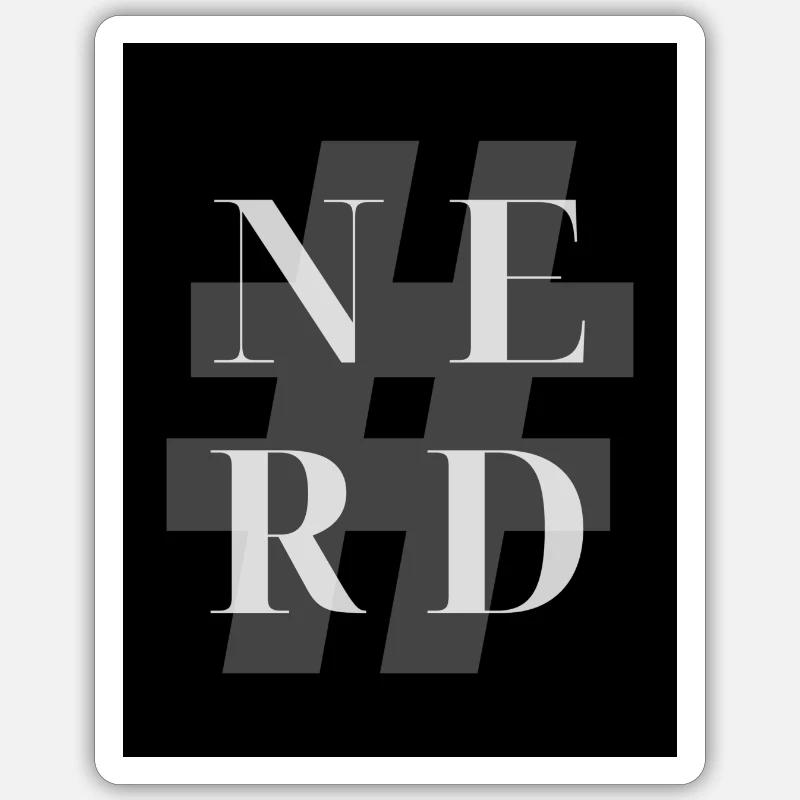 #NERD Sticker Größe S (10 x 10 cm)