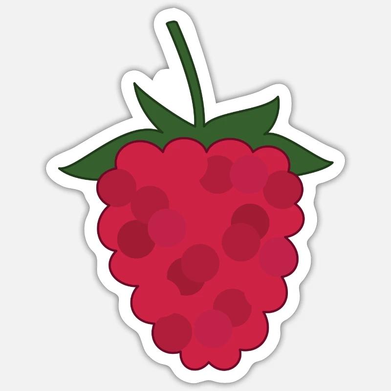 Raspberry Sticker size S (10 x 10 cm)