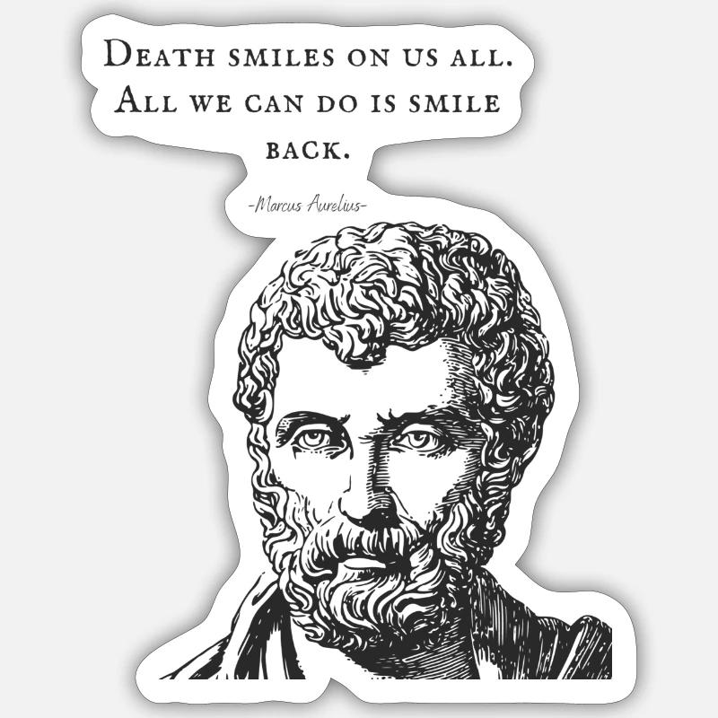 Marcus Aurelius cote Sticker taille S (10 x 10 cm)