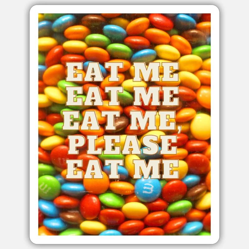M&Ms - Sticker Größe S (10 x 10 cm) - Mattweiß