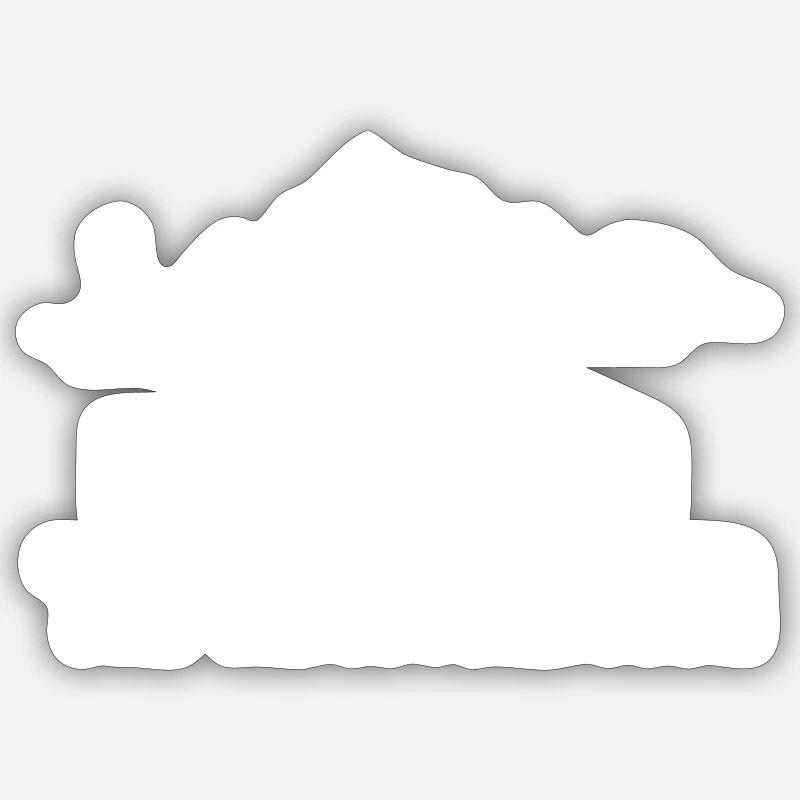 I know a shortcut - Sticker size S (10 x 10 cm) - white matte