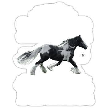 Schön Schöner Mein Tinker - Sticker Größe S (10 x 10 cm) - Mattweiß - Vorne