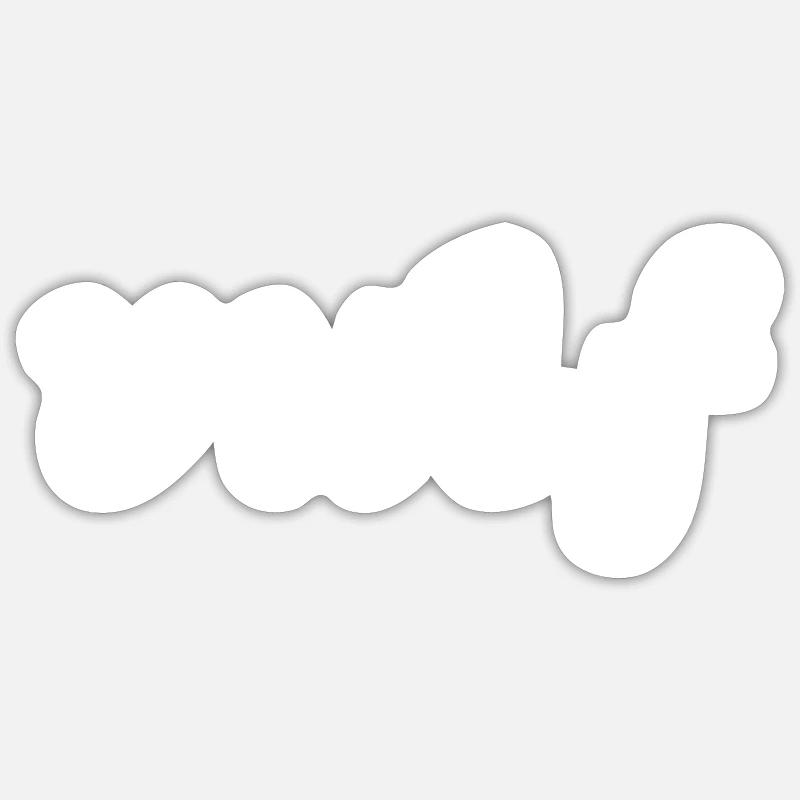 VULF - Sticker size S (10 x 10 cm) - white matte