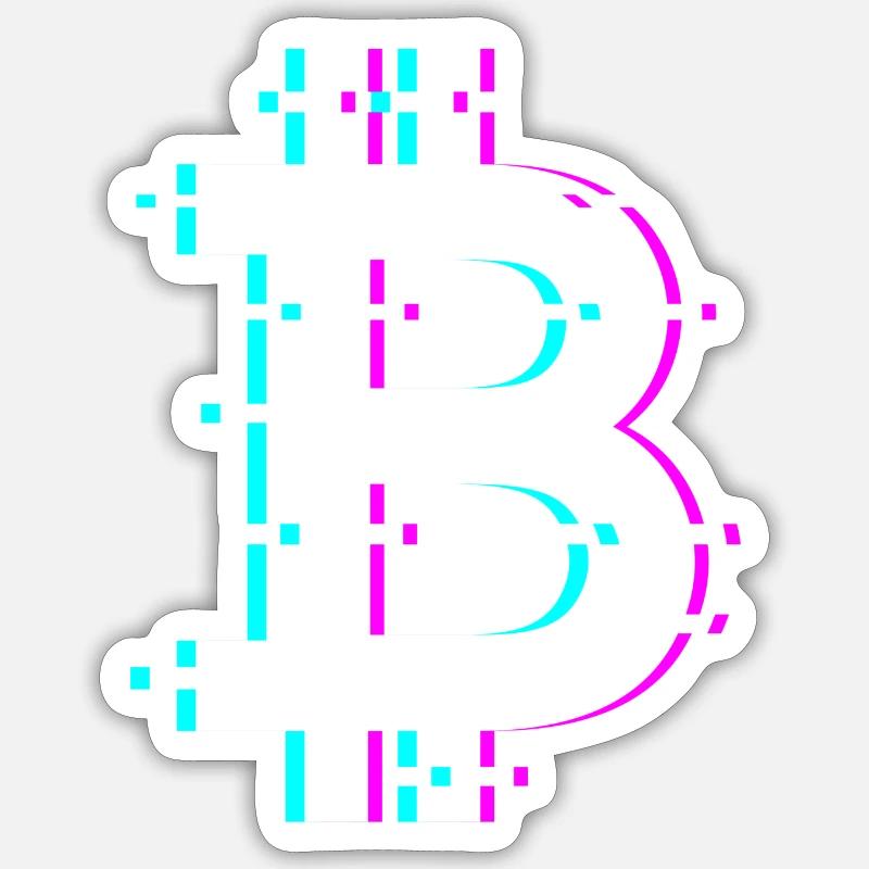 Le Bitcoin - Sticker taille S (10 x 10 cm) - blanc mat