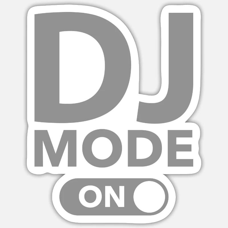 DJ-Modus ein Sticker Größe S (10 x 10 cm)