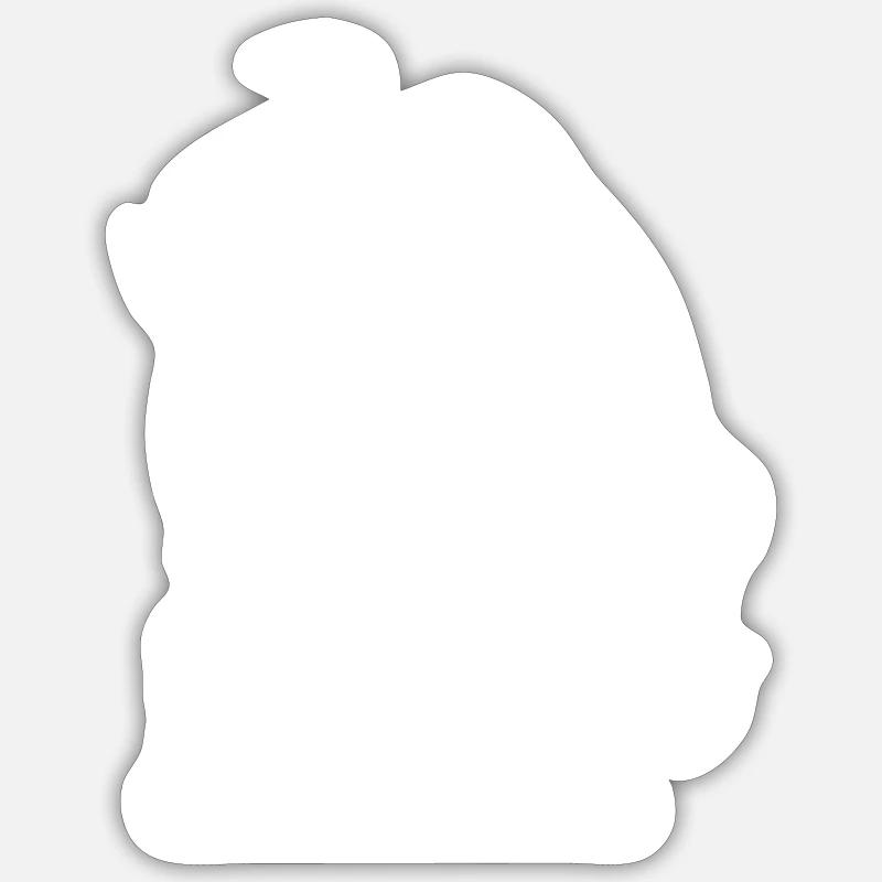 bull - Sticker size S (10 x 10 cm) - white matte