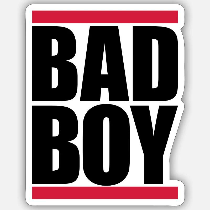 Beam Bad Boy - Sticker size S (10 x 10 cm) - white matte