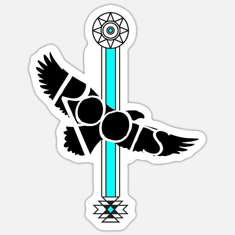 RACINES INDIGÈNES - Sticker taille S (10 x 10 cm) - blanc mat