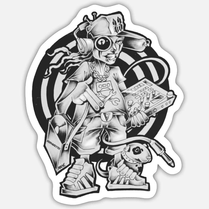 Sticker taille S (10 x 10 cm) - 