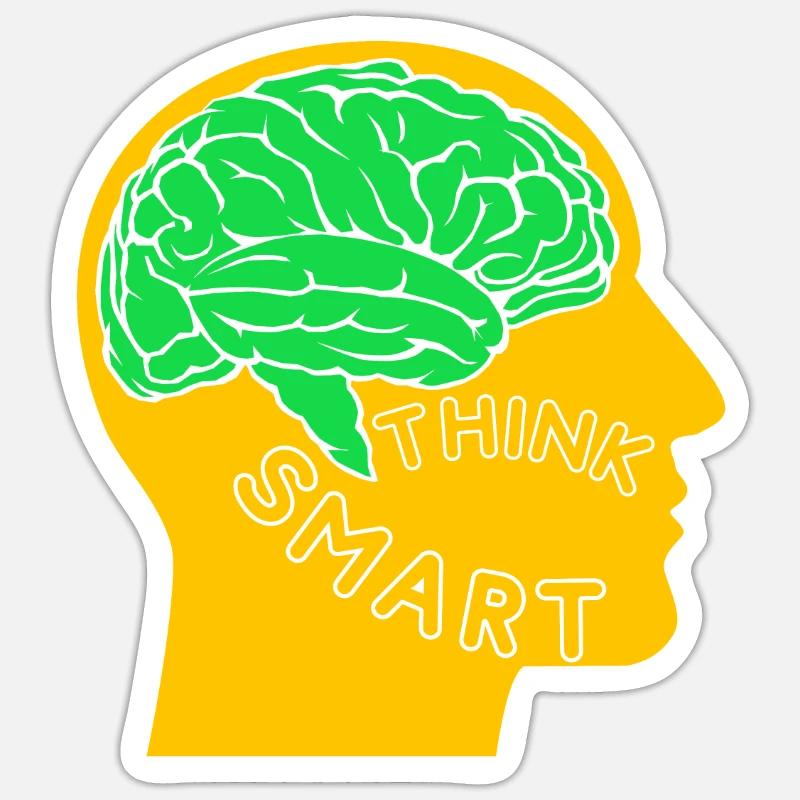 Think smart - think smart Sticker size S (10 x 10 cm)