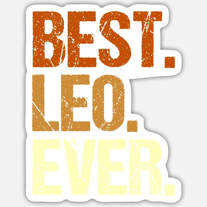 Lion - Sticker taille S (10 x 10 cm) - blanc mat