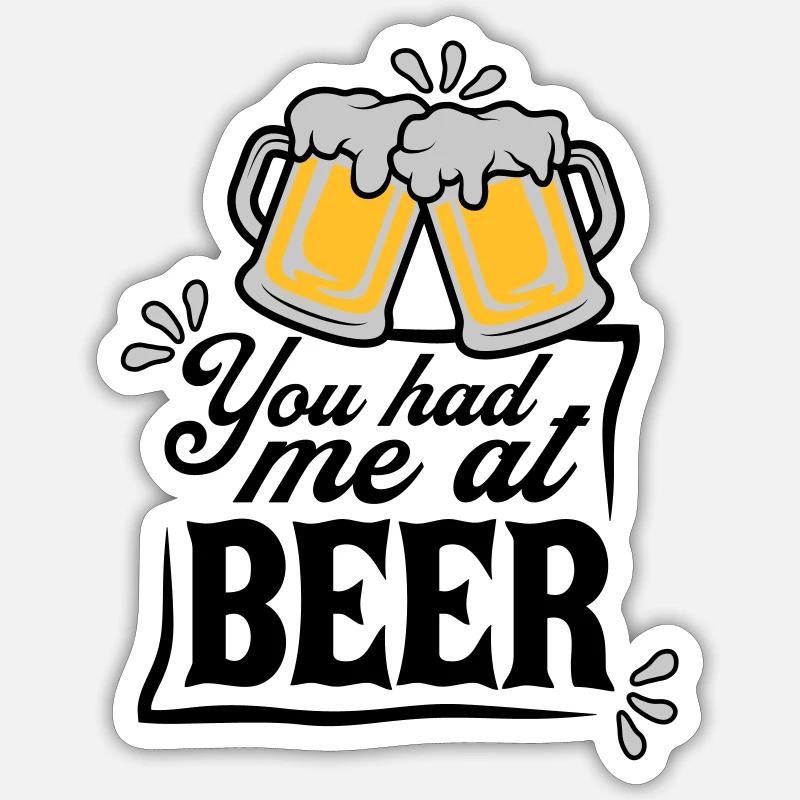 Persuades beer saying Sticker size S (10 x 10 cm)