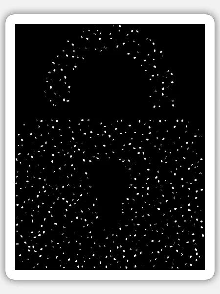 schlüssel - Sticker Größe S (10 x 10 cm) - Mattweiß