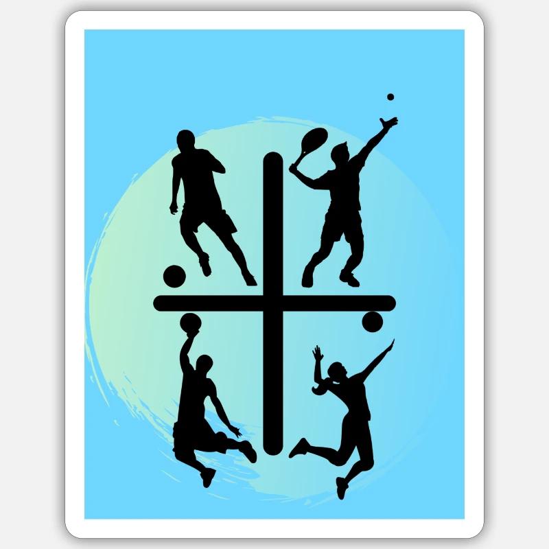Conception sportive - Sticker taille S (10 x 10 cm) - blanc mat