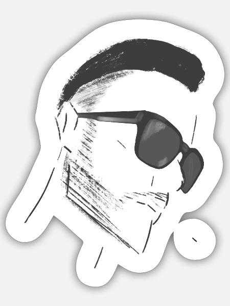 SnapBack forward - Sticker Größe S (10 x 10 cm) - Mattweiß