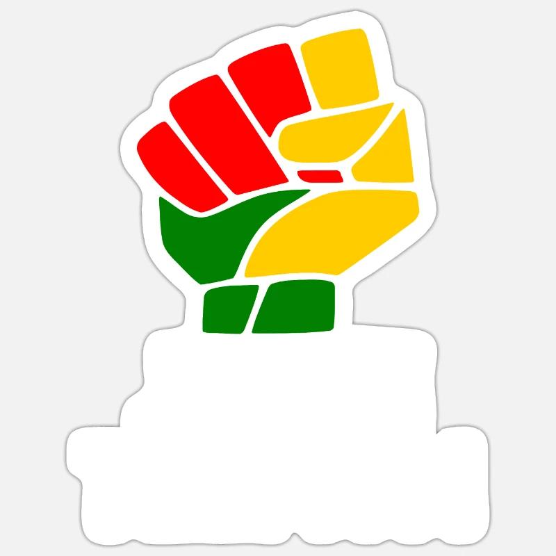 juneteenth - Sticker Größe S (10 x 10 cm) - Mattweiß