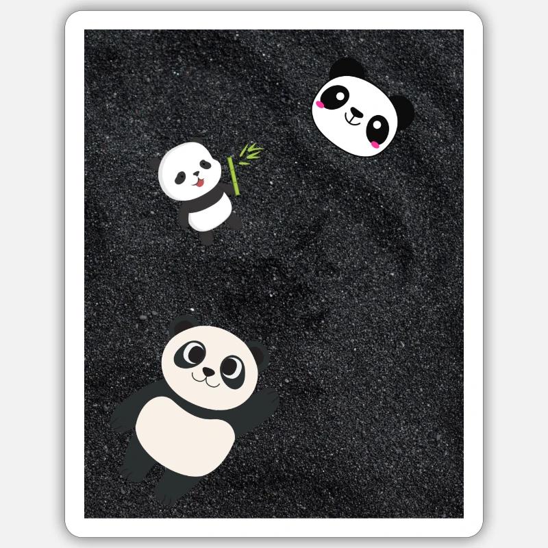 panda - Sticker size S (10 x 10 cm) - white matte