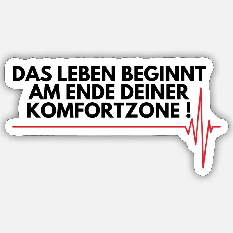 Komfor - Sticker Größe S (10 x 10 cm) - Mattweiß