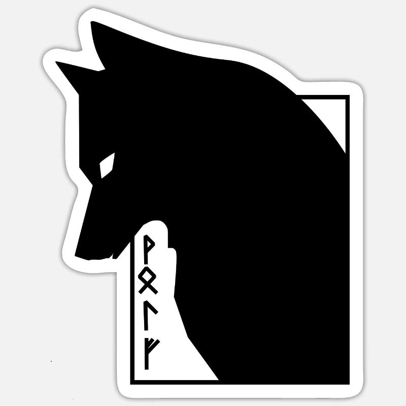 Lone Wolf Sticker size S (10 x 10 cm)