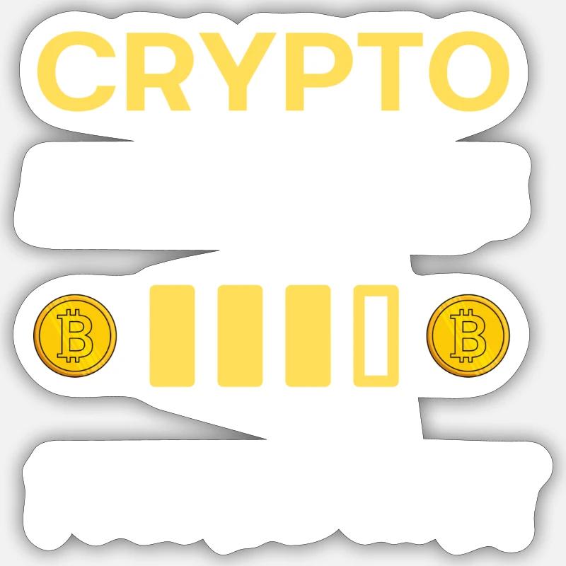 Crypto millionaire loading please wait Sticker taille S (10 x 10 cm)
