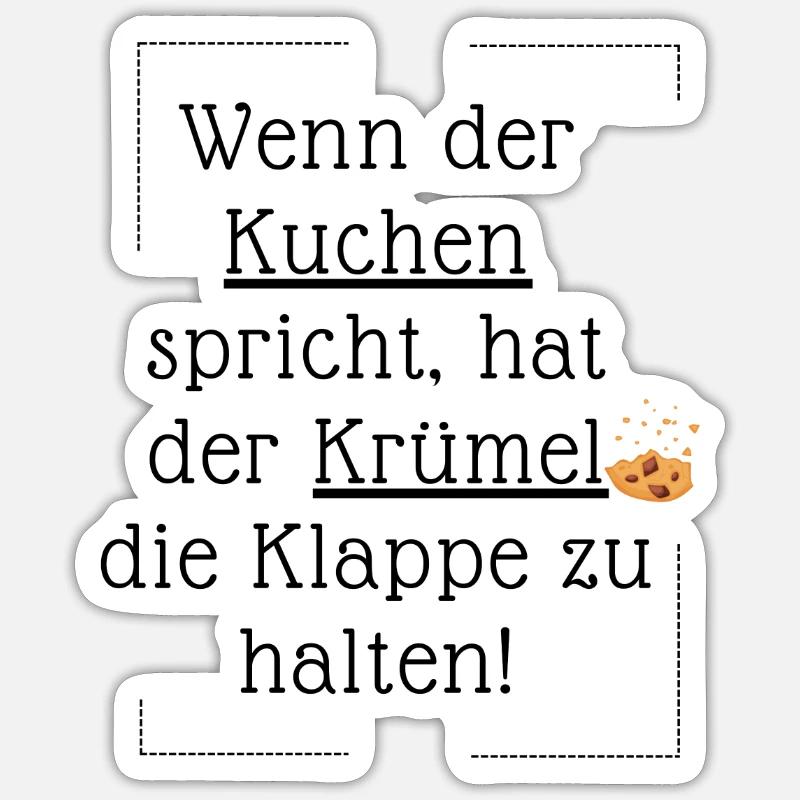 Lustiger Spruch Sticker Größe S (10 x 10 cm)