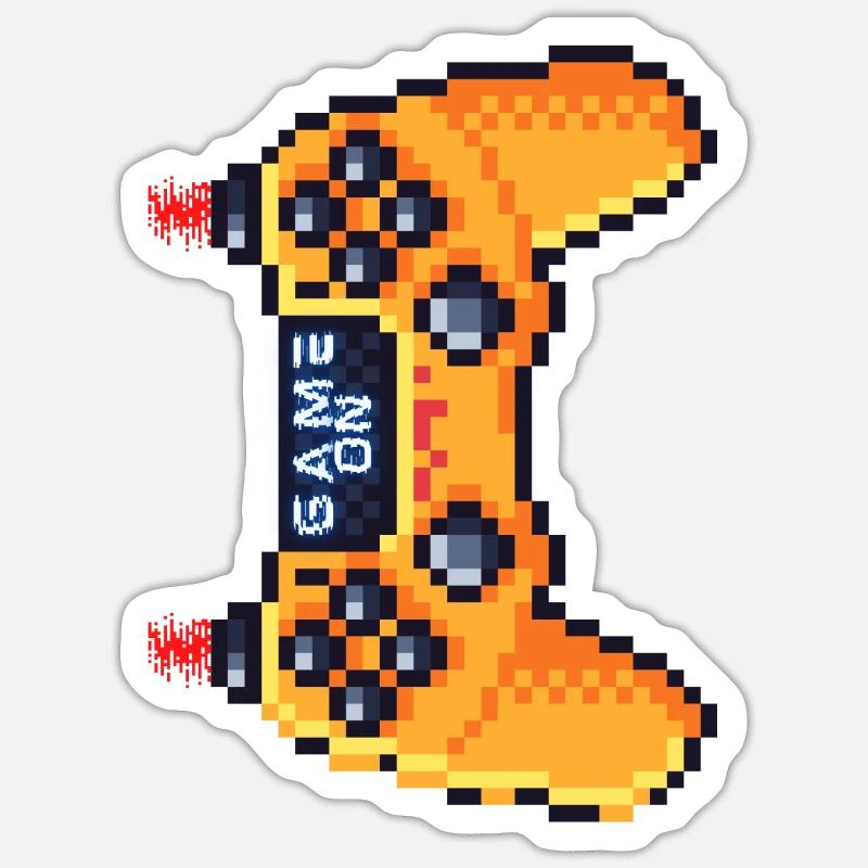 Game - Sticker Größe S (10 x 10 cm) - Mattweiß